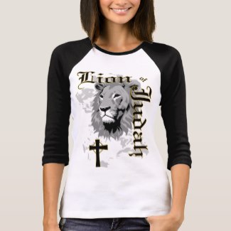 Raglan style Lion of Judah women's T shirt