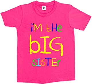 Pink T Shirt for a girl with the words "I'm the Big Sister"