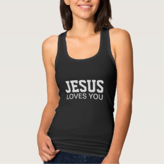 Jesus loves you tank top