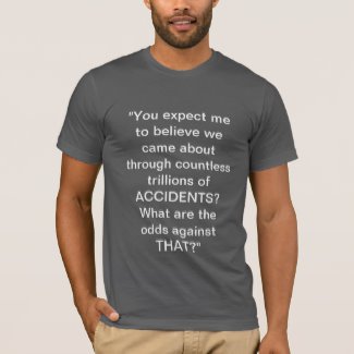 Religious creation wisdom T shirt suitable for Christians, Jews and Muslims.